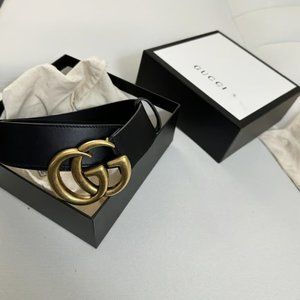 Gucci 2015 RE-EDITION WIDE LEATHER BELT